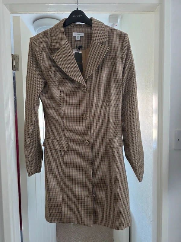 ASOS Long faux leather winter coat