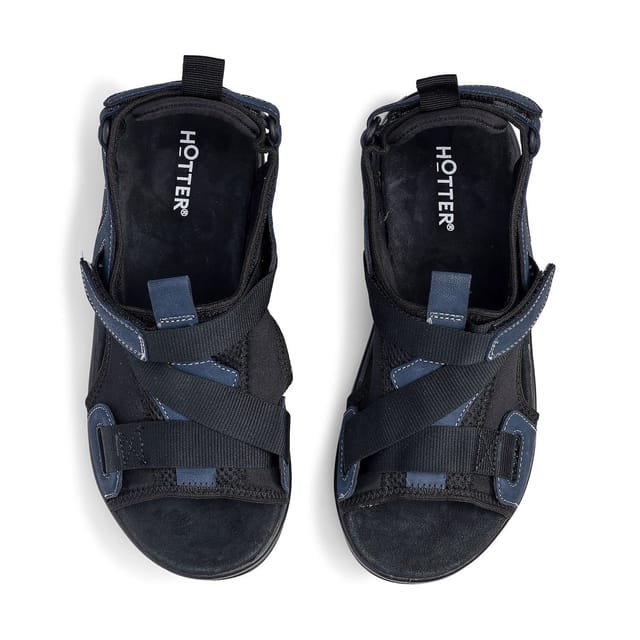 Hotter Hotter Men's 'Track' Walking Sandals in Dark Navy - 3