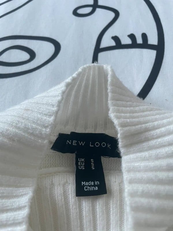 New Look White Knit Turtleneck Jumper