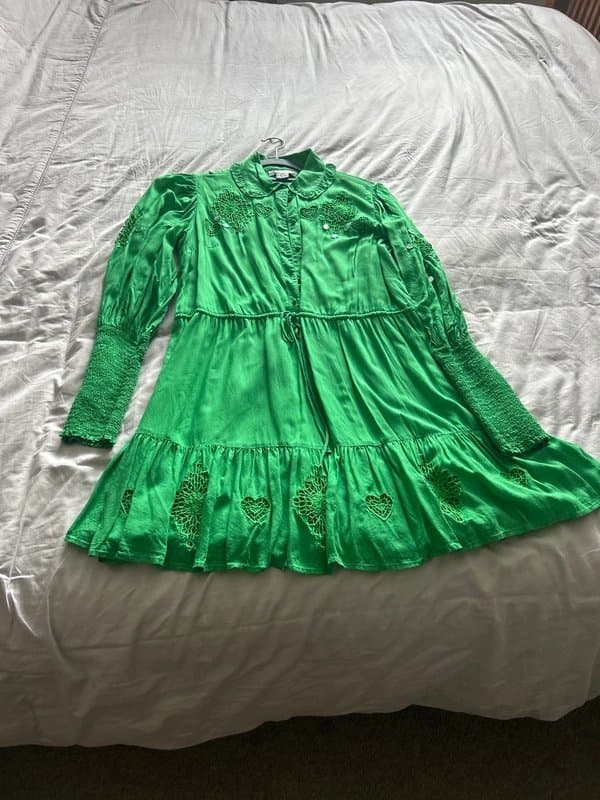 Never Fully Dressed Never Fully Dressed size 12 Emerald Green Boho Dress
