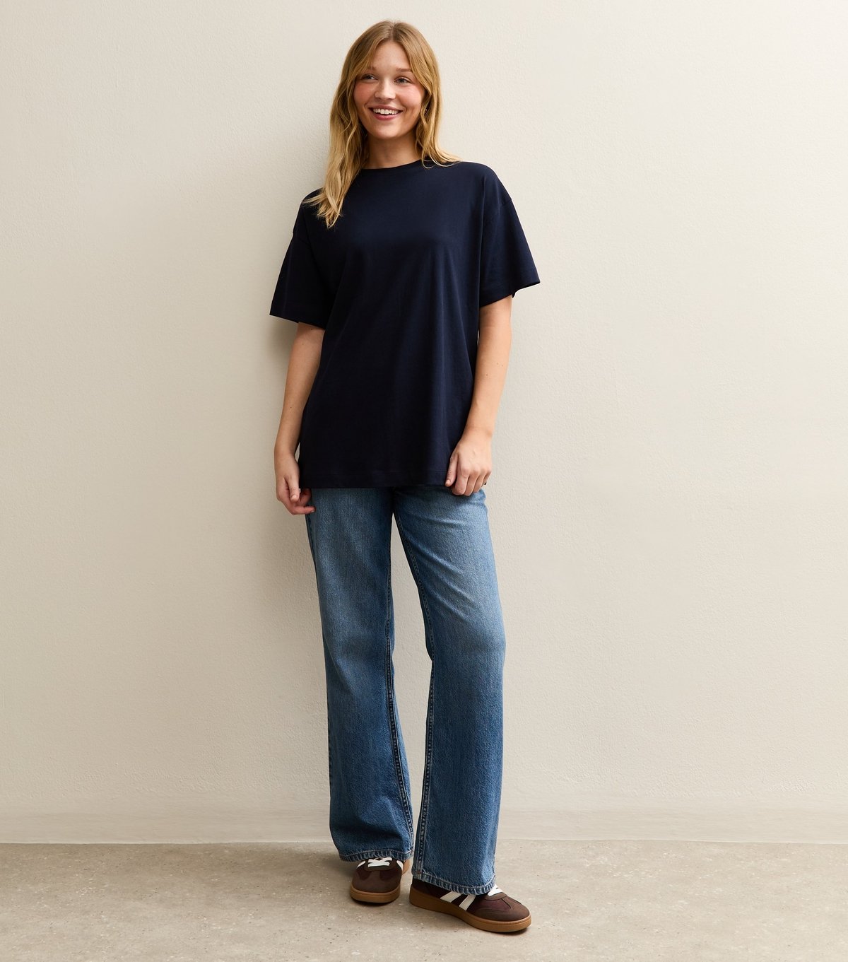 New Look Women's Navy Oversized T-Shirt New Look - 2