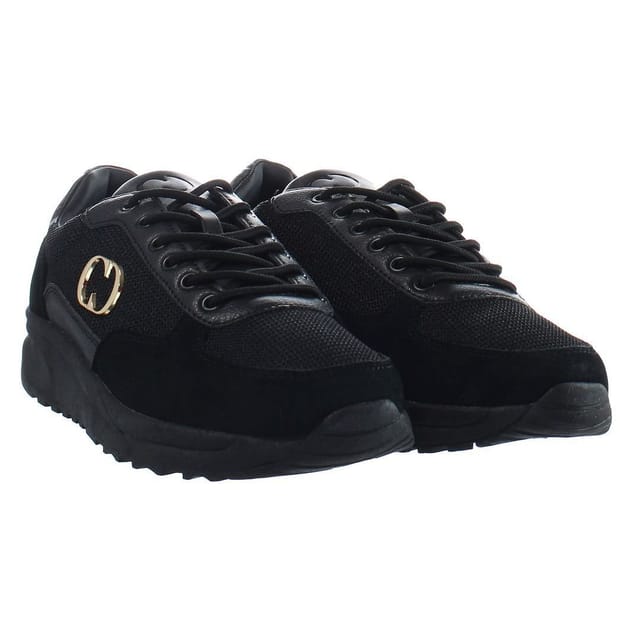 Criminal Damage Criminal Damage Men's Chase Lace-Up Black Synthetic Trainers - 2