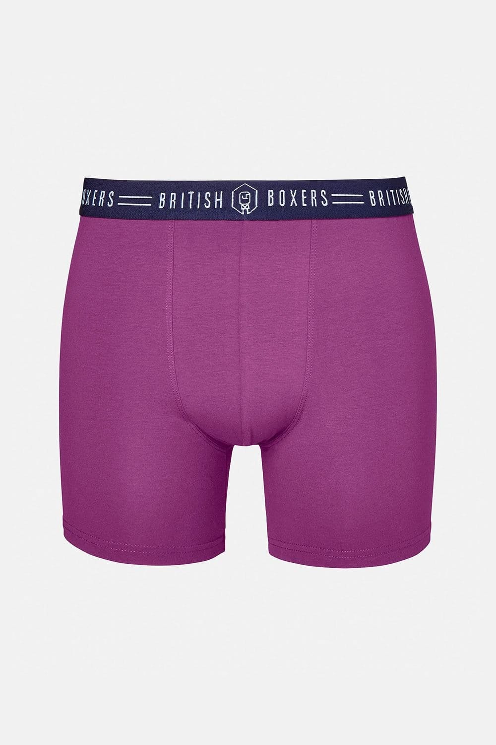 British Boxers British Boxers Men's Pack of Five "Bramble Blues" Stretch Trunks - 4