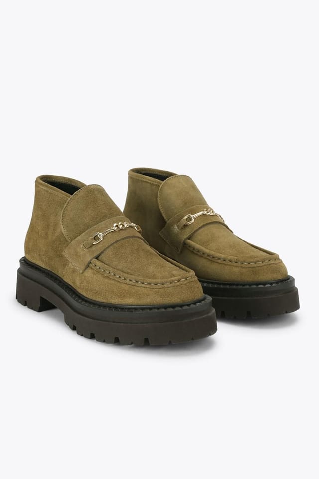 Steve Madden STEVE MADDEN Women's 'Karima K/O' Suede Boots in Dark Green - 2