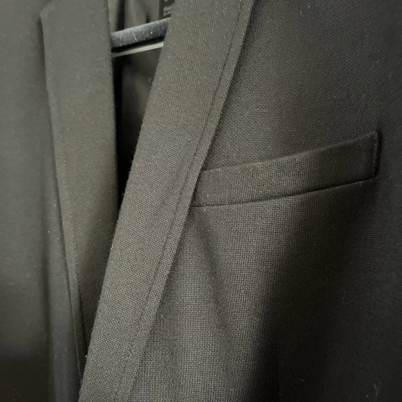 Bershka Men's Black Stretch Blazer