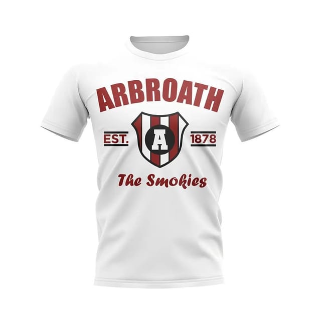 Arbroath Arbroath Men's Personalised Established Football T-Shirt in White - 2