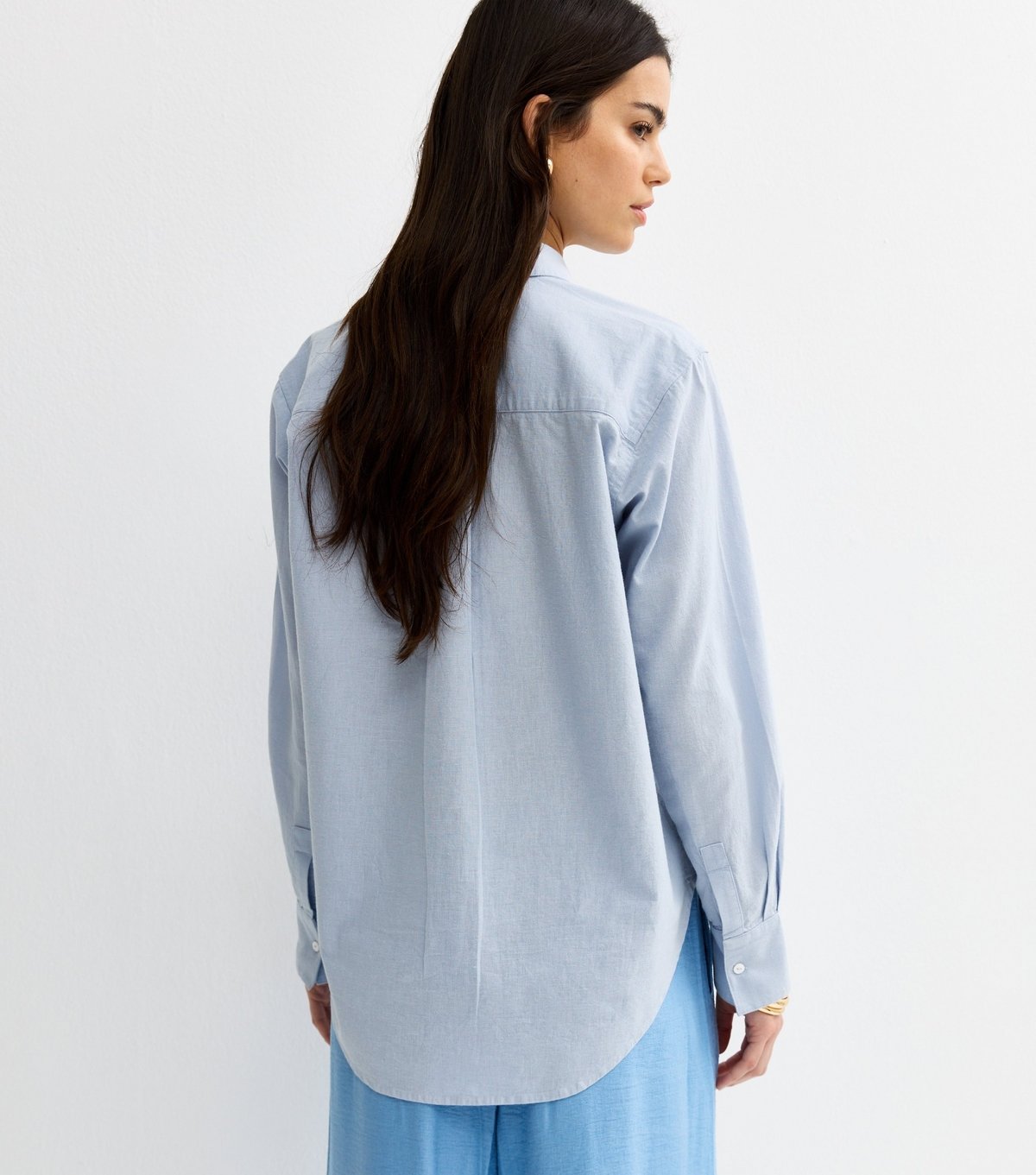 New Look Women's Blue Seaside Bead Embellished Long Sleeve Shirt New Look - 4