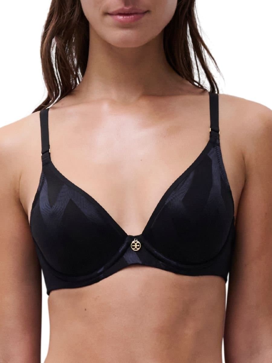 Chantelle Chantelle Women's Glaze Plunge T-Shirt Bra in Black