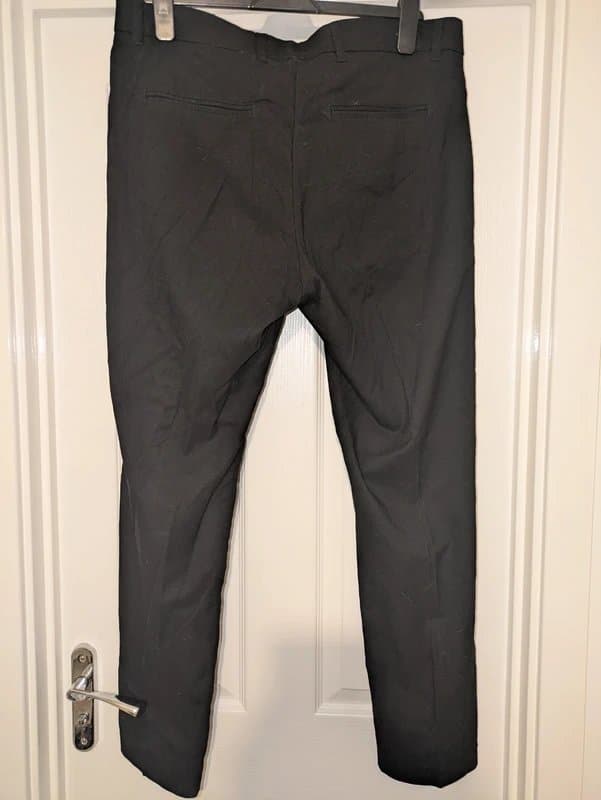 New Look New Look Mens black smart work trousers skinny fit 34R