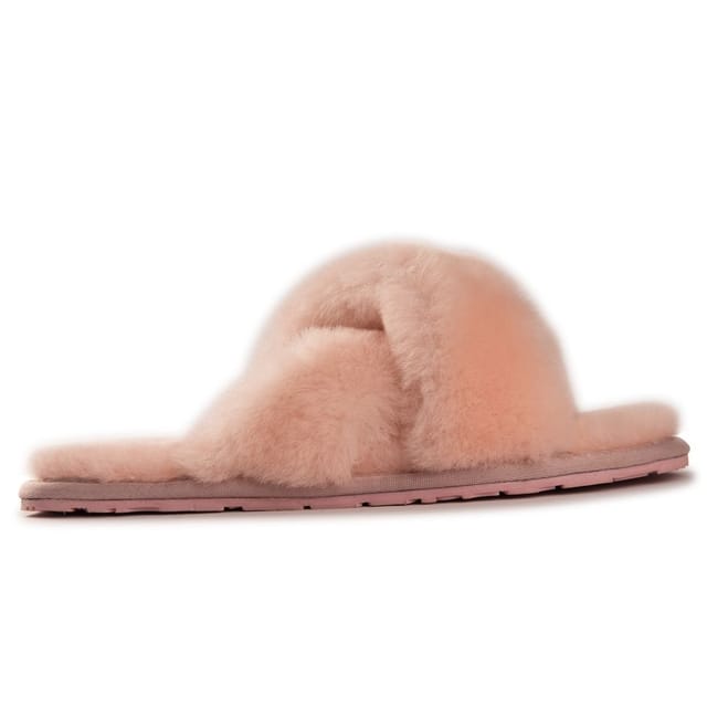 Aus Wooli Australia Aus Wooli Australia Women's Sheepskin Wool Brighton Slippers in Pale Pink - 2