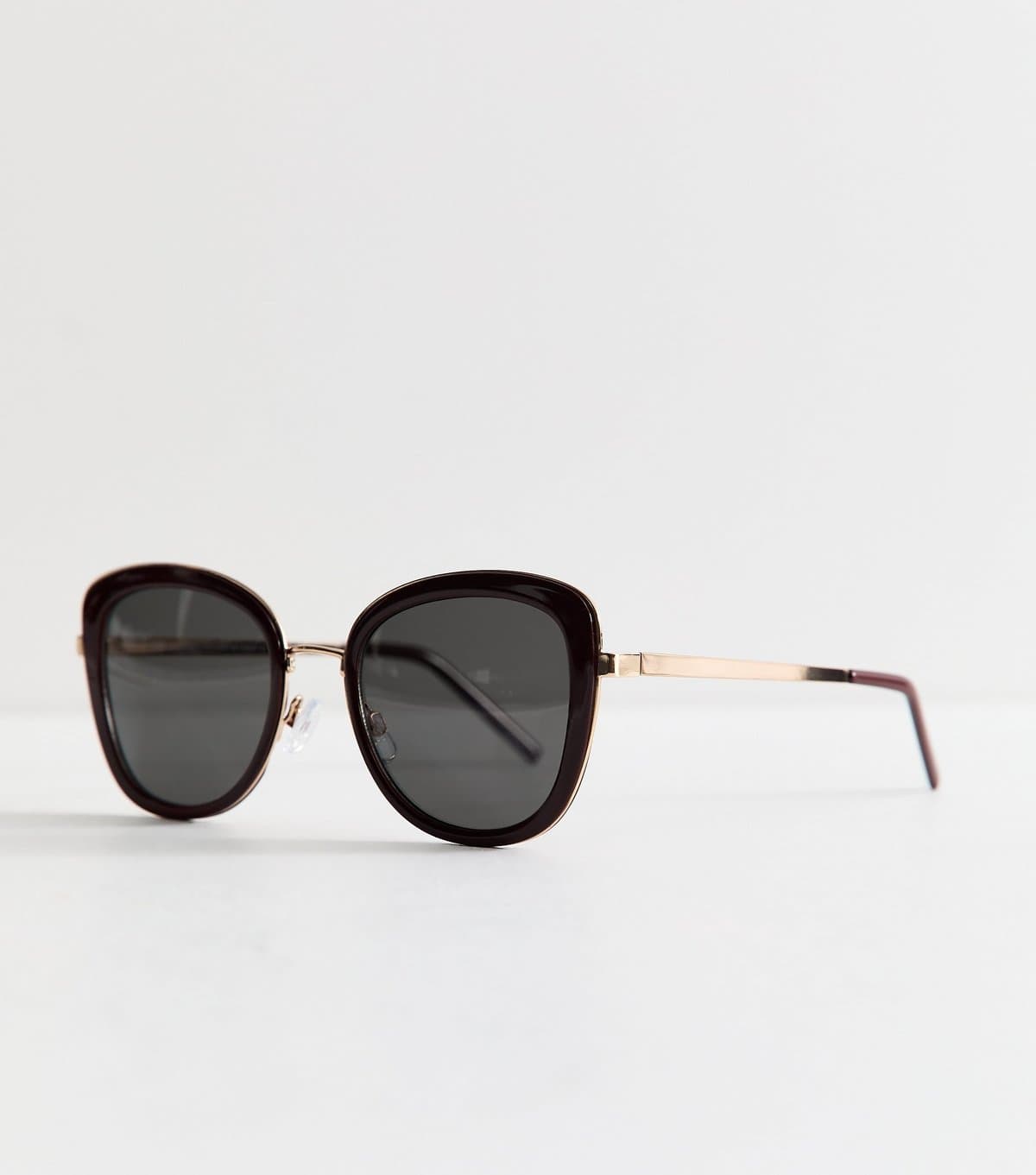 New Look Burgundy Cateye Sunglasses New Look