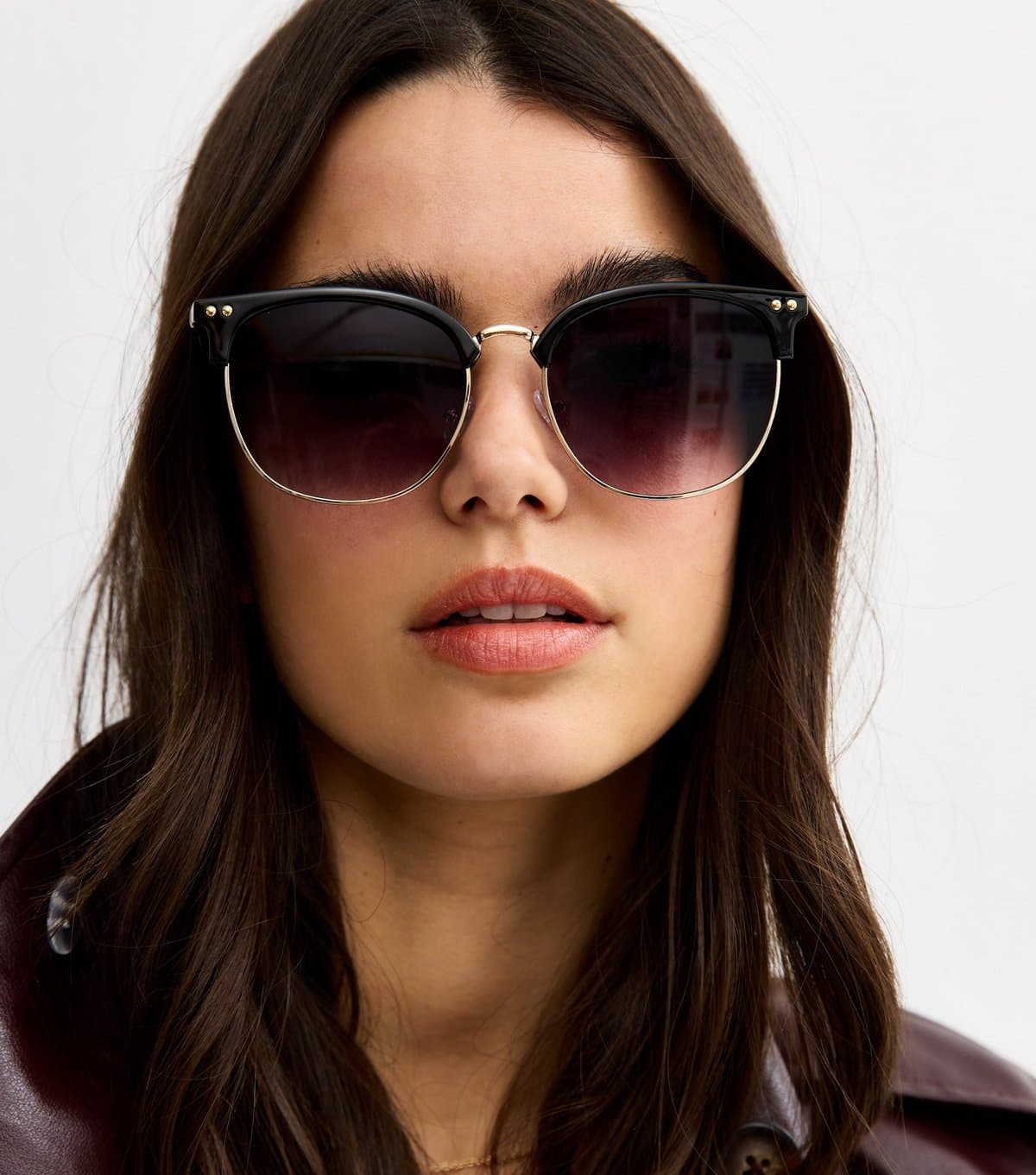 New Look New Look Black Round Frame Sunglasses