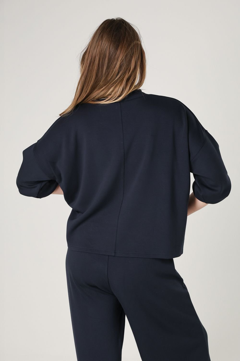 French Connection French Connection Women's Luxe Turtle Neck Long Sleeve Jumper in Navy - 2