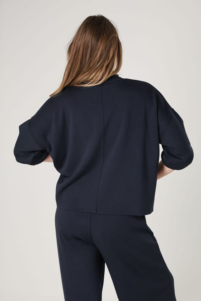 French Connection French Connection Women's Luxe Turtle Neck Long Sleeve Jumper in Navy - 2