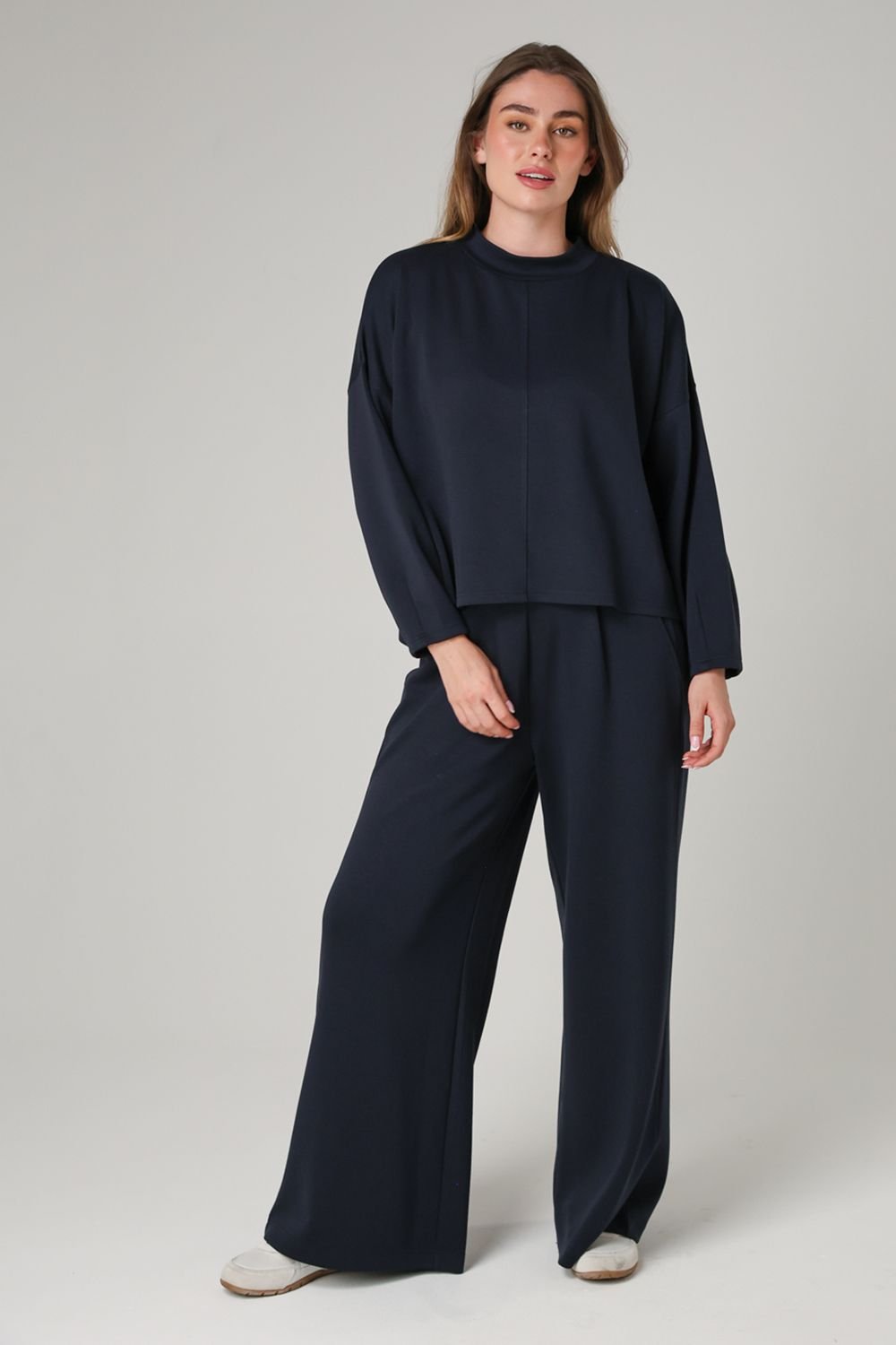 French Connection French Connection Women's Luxe Turtle Neck Long Sleeve Jumper in Navy - 3