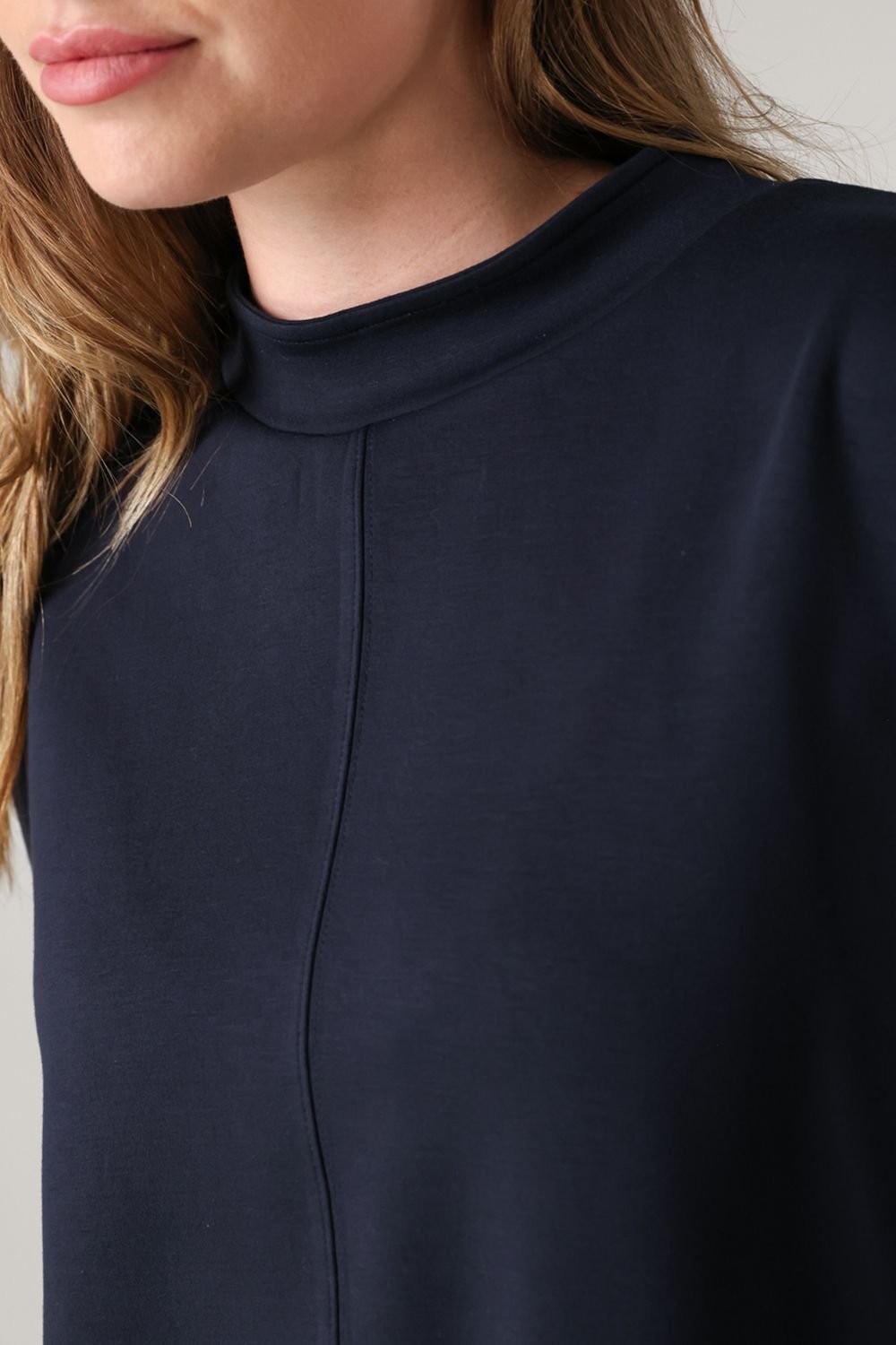 French Connection French Connection Women's Luxe Turtle Neck Long Sleeve Jumper in Navy - 4