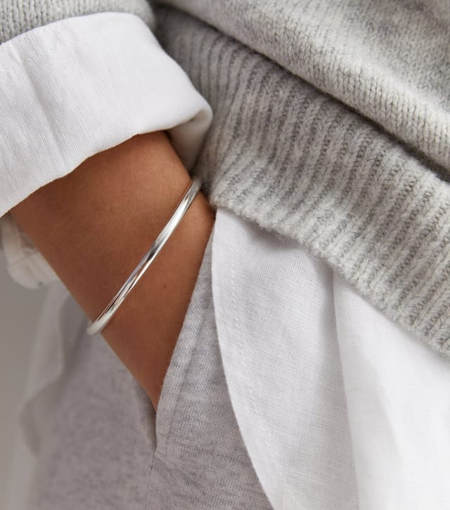 New Look Silver Plated Cuff Bracelet New Look - 3