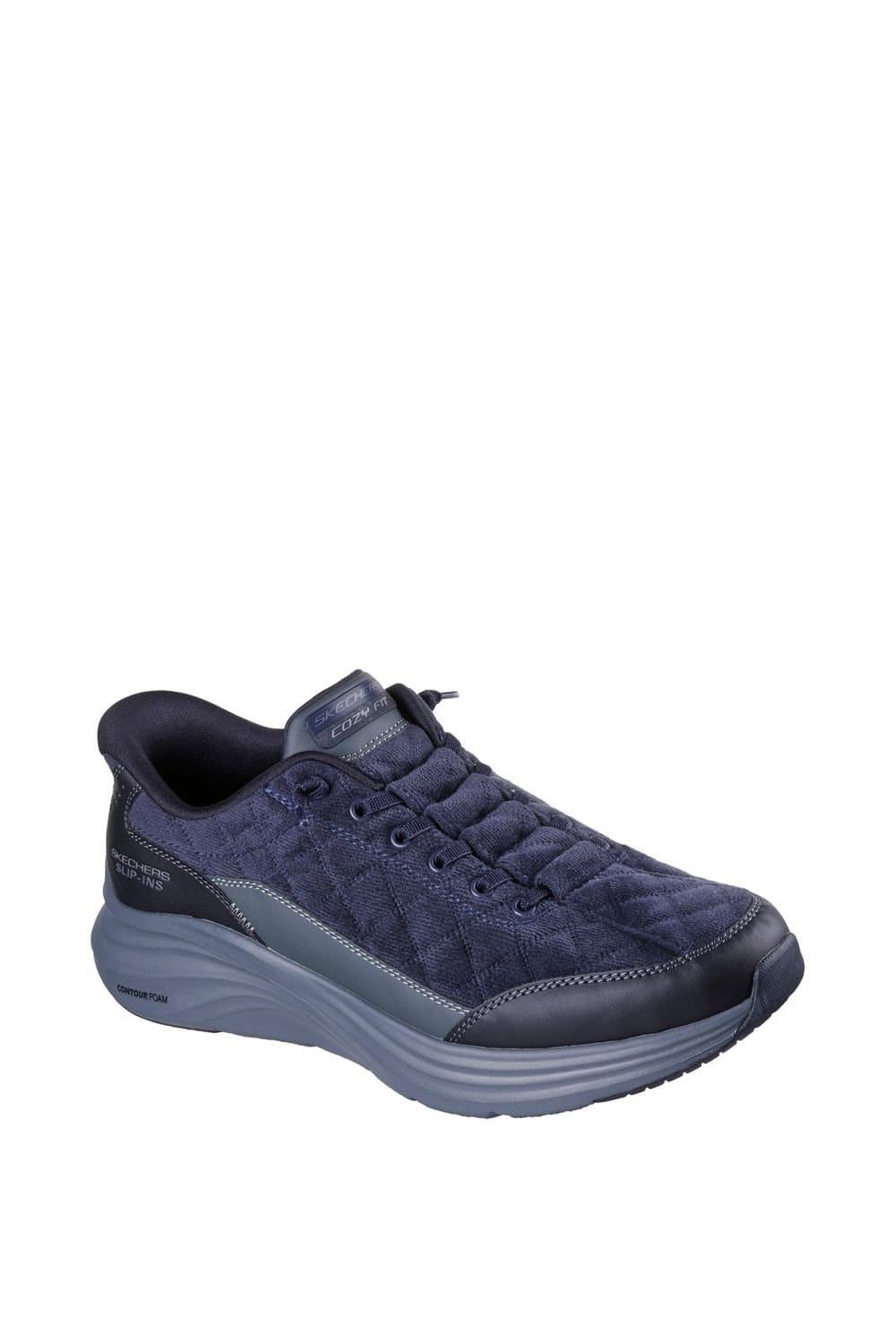 Skechers Skechers Men's Contour Foam Cordelux Casual Trainer in Navy