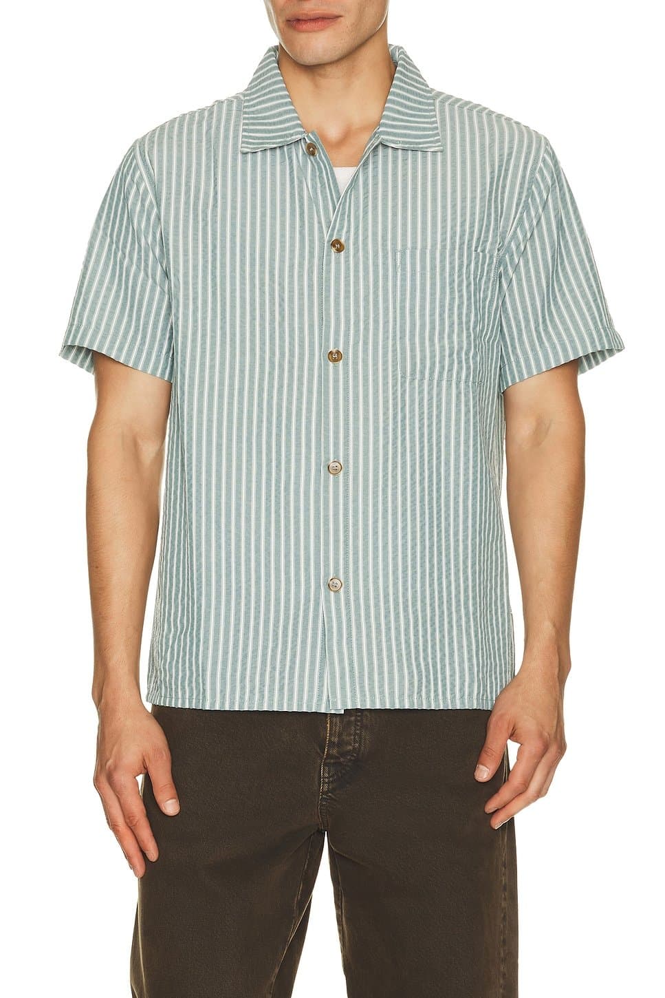 revolve Seersucker Stripe Shirt