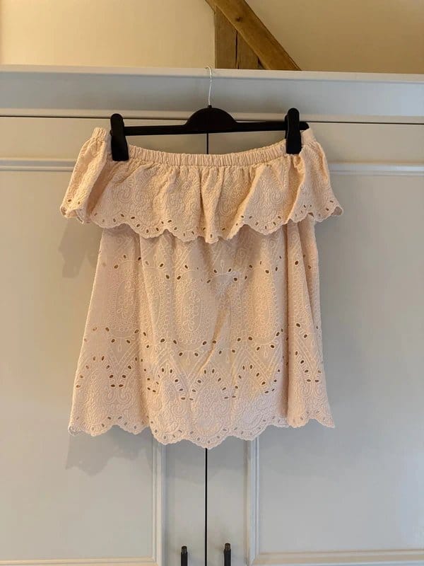 Marks & Spencer Blush Strapless Embroidered Blouse