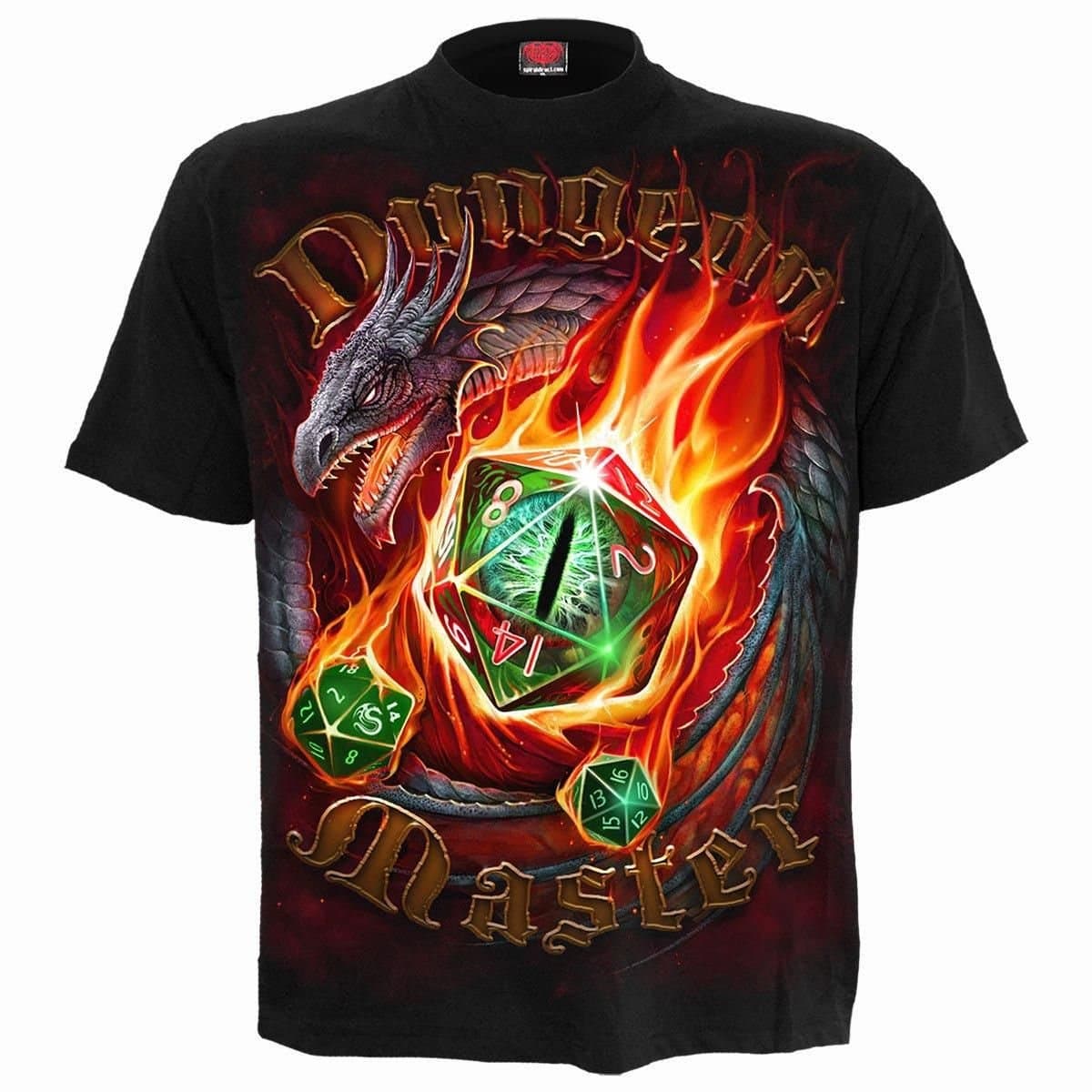 Spiral Spiral Men's DUNGEON MASTER - T-Shirt Black