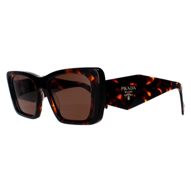 Prada Prada Women's Rectangle Honey Havana Dark Brown PR08YS - 2