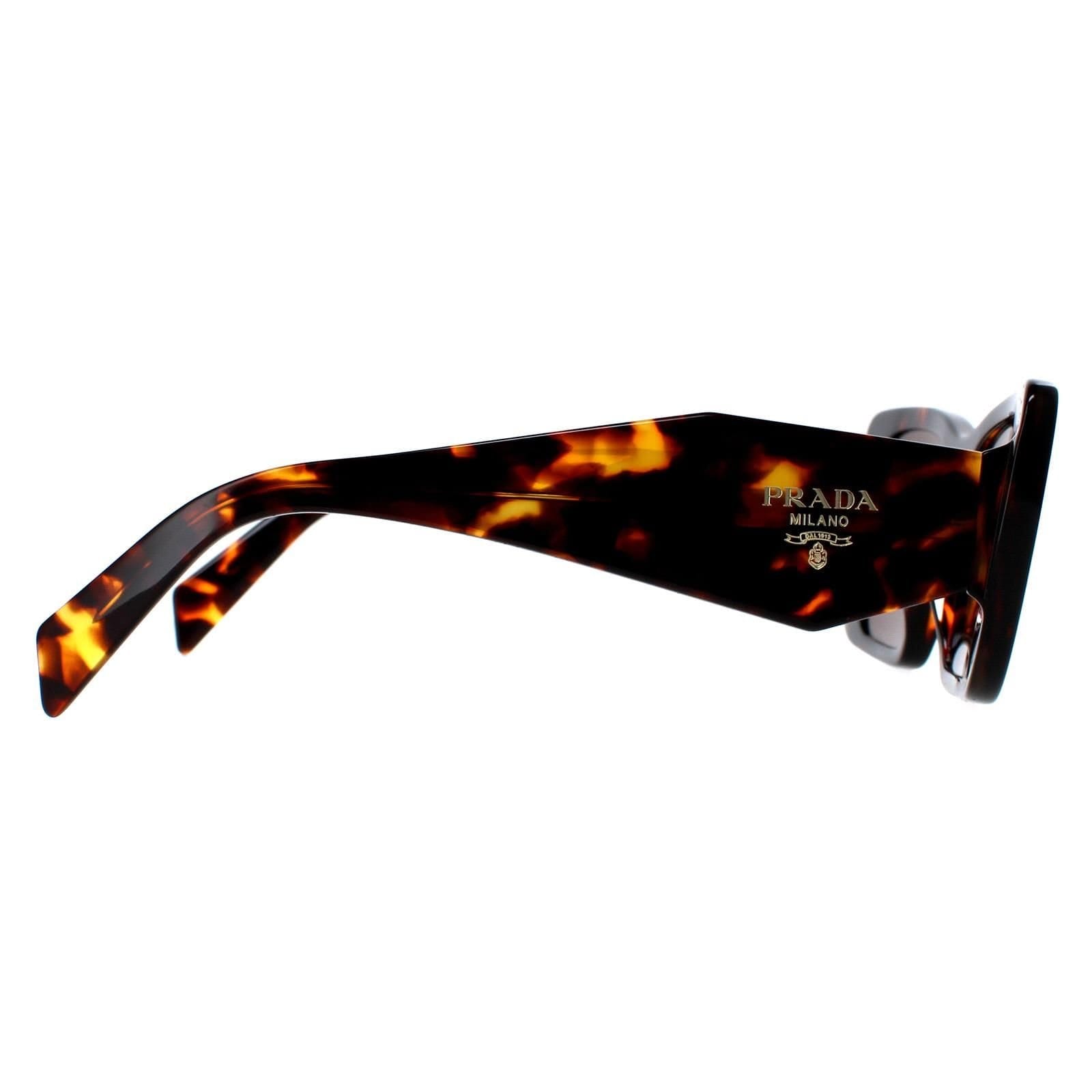 Prada Prada Women's Rectangle Honey Havana Dark Brown PR08YS - 4