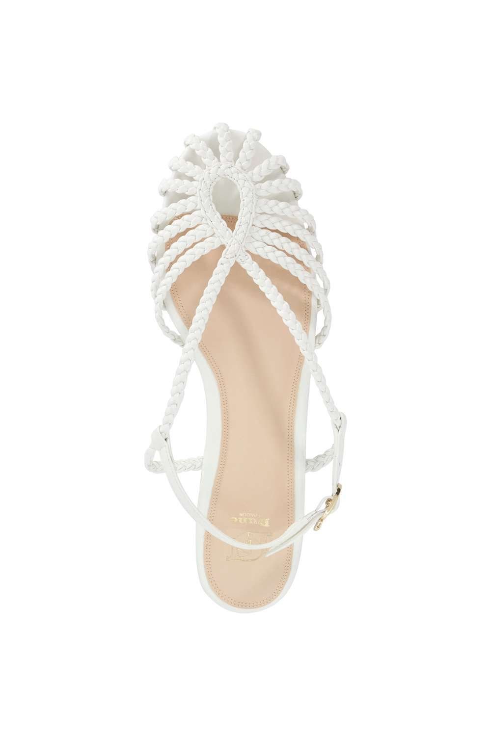 Dune London Dune London Women's 'Hoopla' Strappy Sandals in White - 4