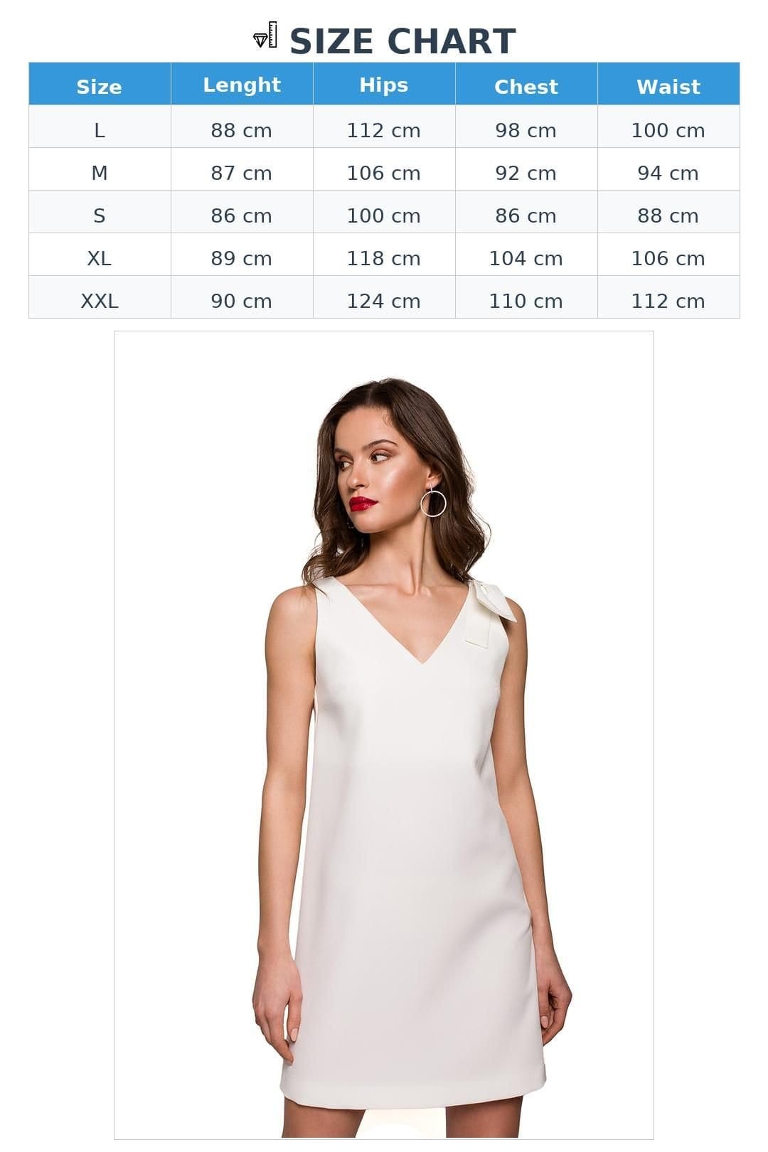 Love Lace Love Lace Women's Shoulder Bow Trapeze Day Dress for Travel in Off-White - 4