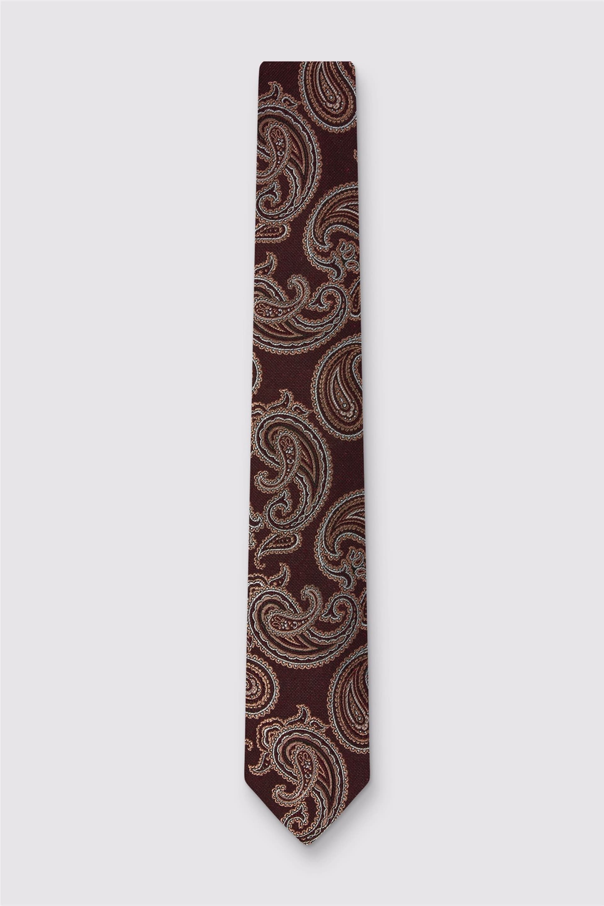 Ted Baker Ted Baker Men's Paisley Tie in Maroon
