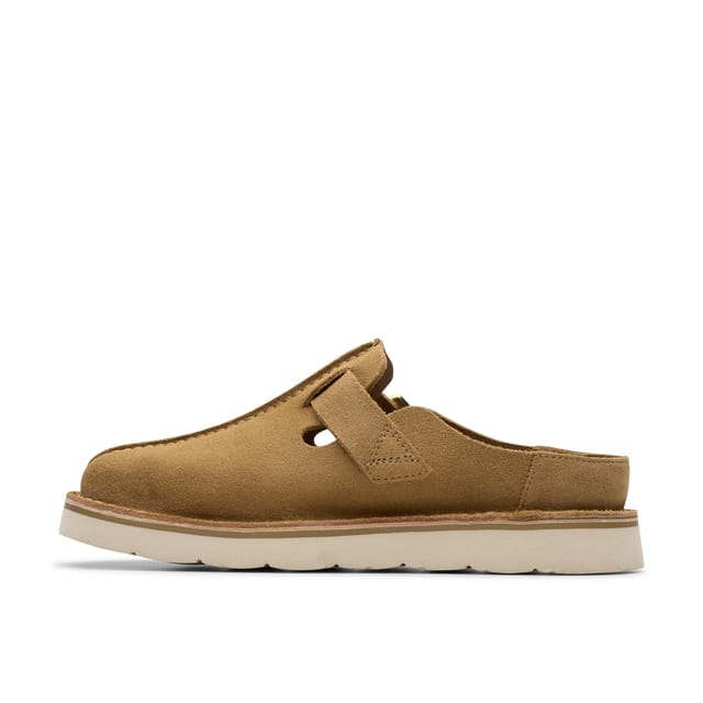 Clarks Clarks Women's Solsbury Mule Dark Sand Suede Mules, Slip Ons in Beige - 2