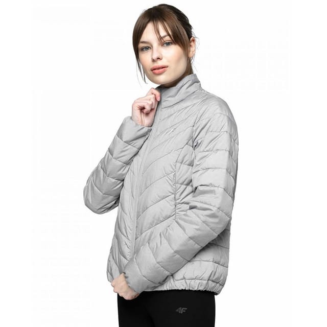 4F 4F Women's H4L21-KUDP003 Padded Jacket in Grey - 3