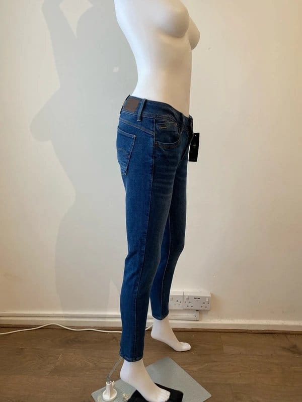 RAW Blue Denim Mid Skinny Jeans W28 L30