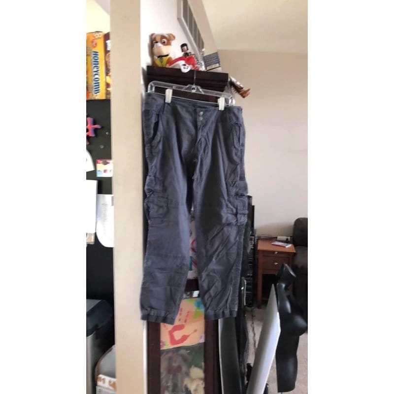 Prana Grey Cargo Pants Size 8