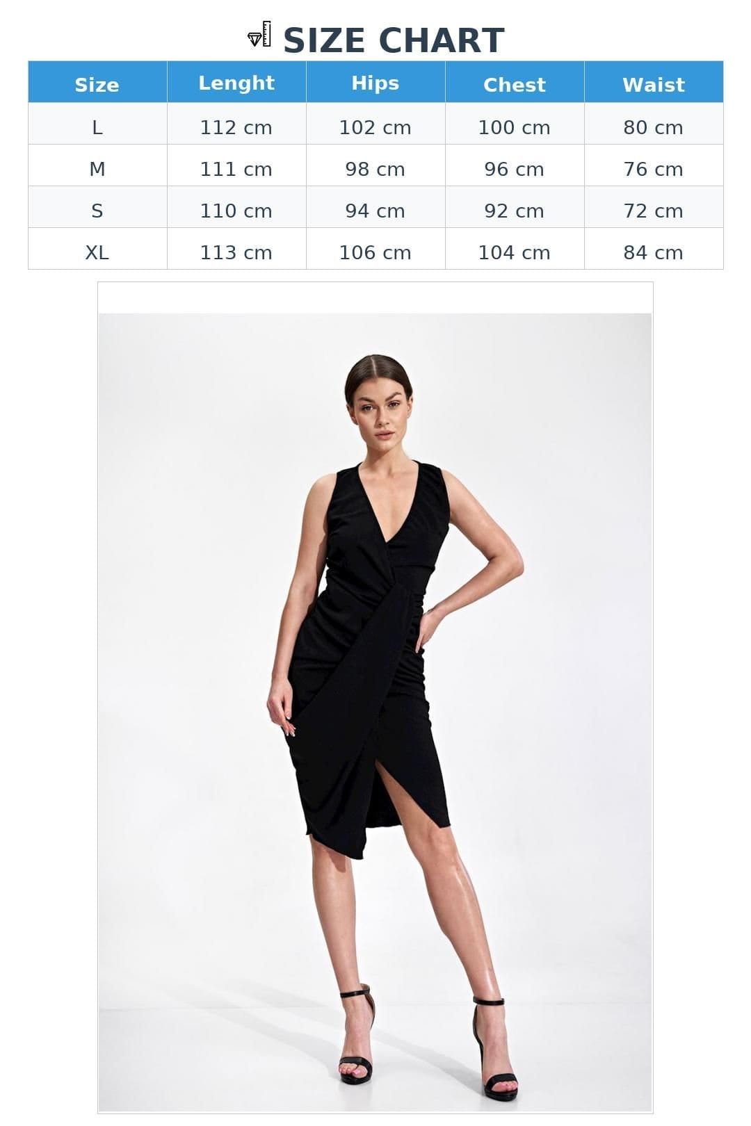 Love Lace Love Lace Women's Cocktail Midi Dress Envelope Neck Draped Stretch in Black - 4