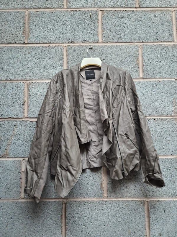 New Look O108CS) New Look, Size 18, Brown, Coat