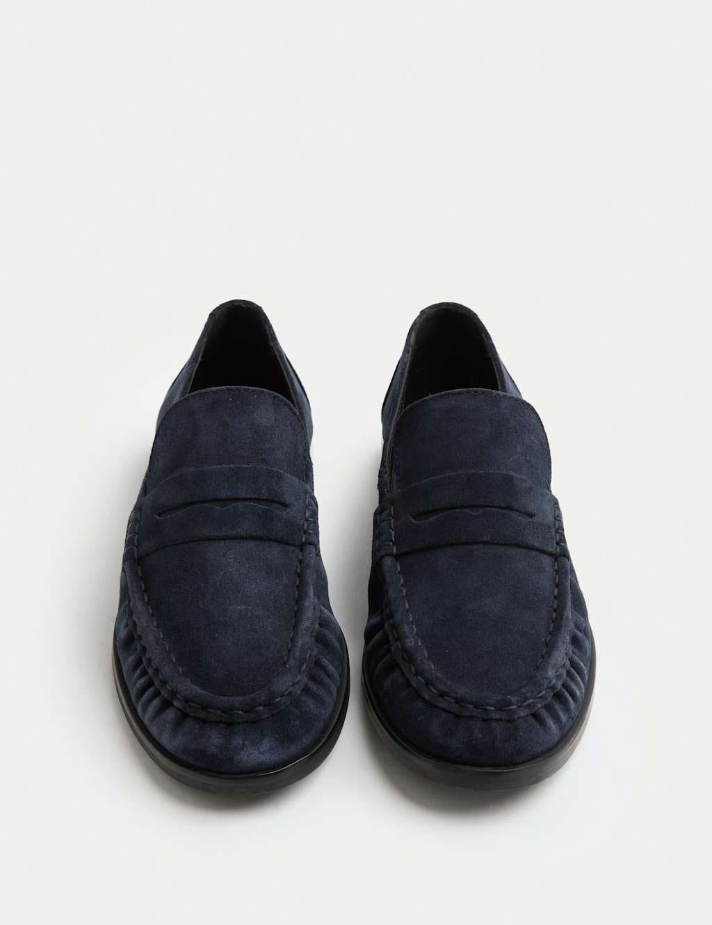 Marks & Spencer M&S Suede Loafers Navy