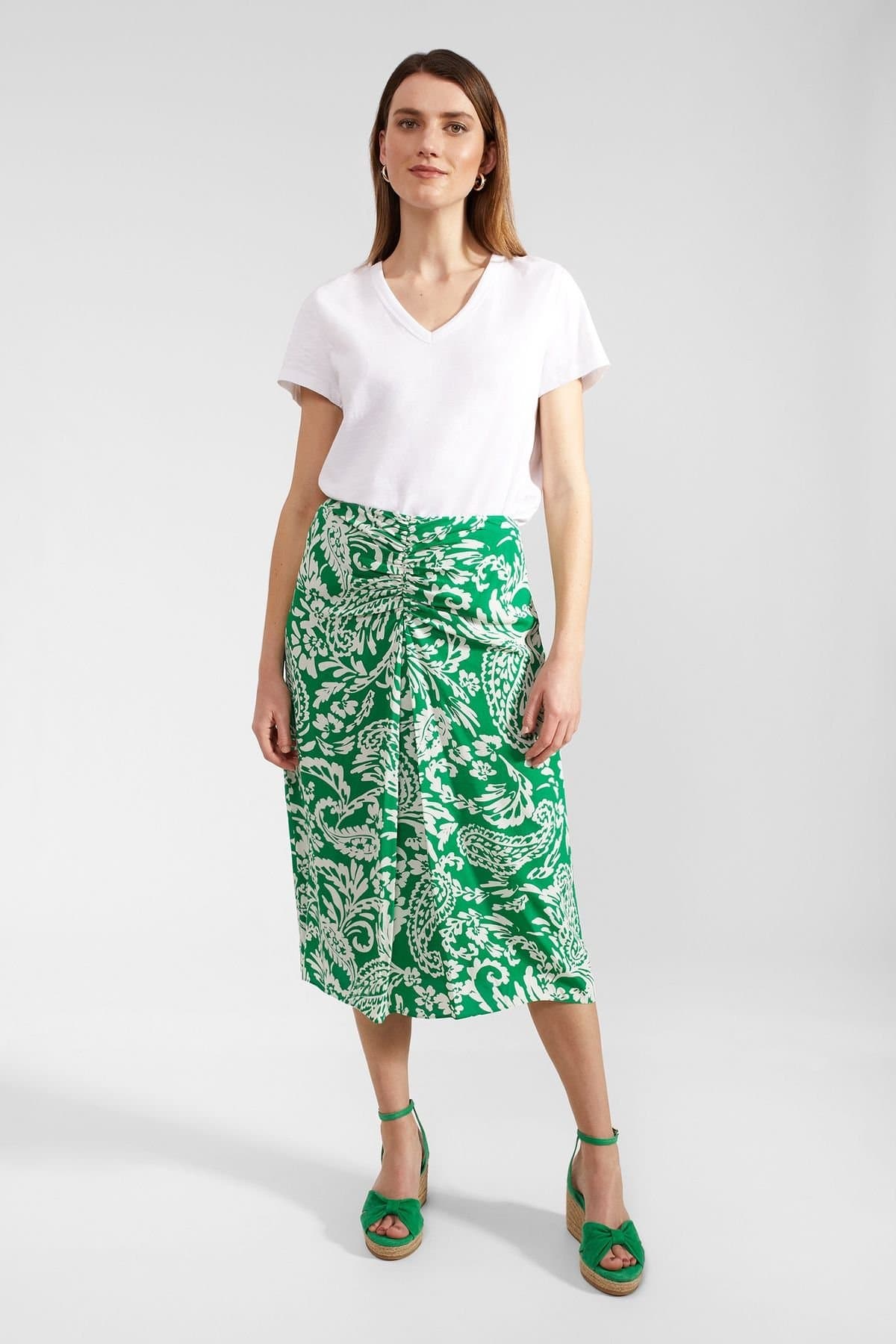 Hobbs London Hobbs London Women's Cassidy Skirt in Emerald