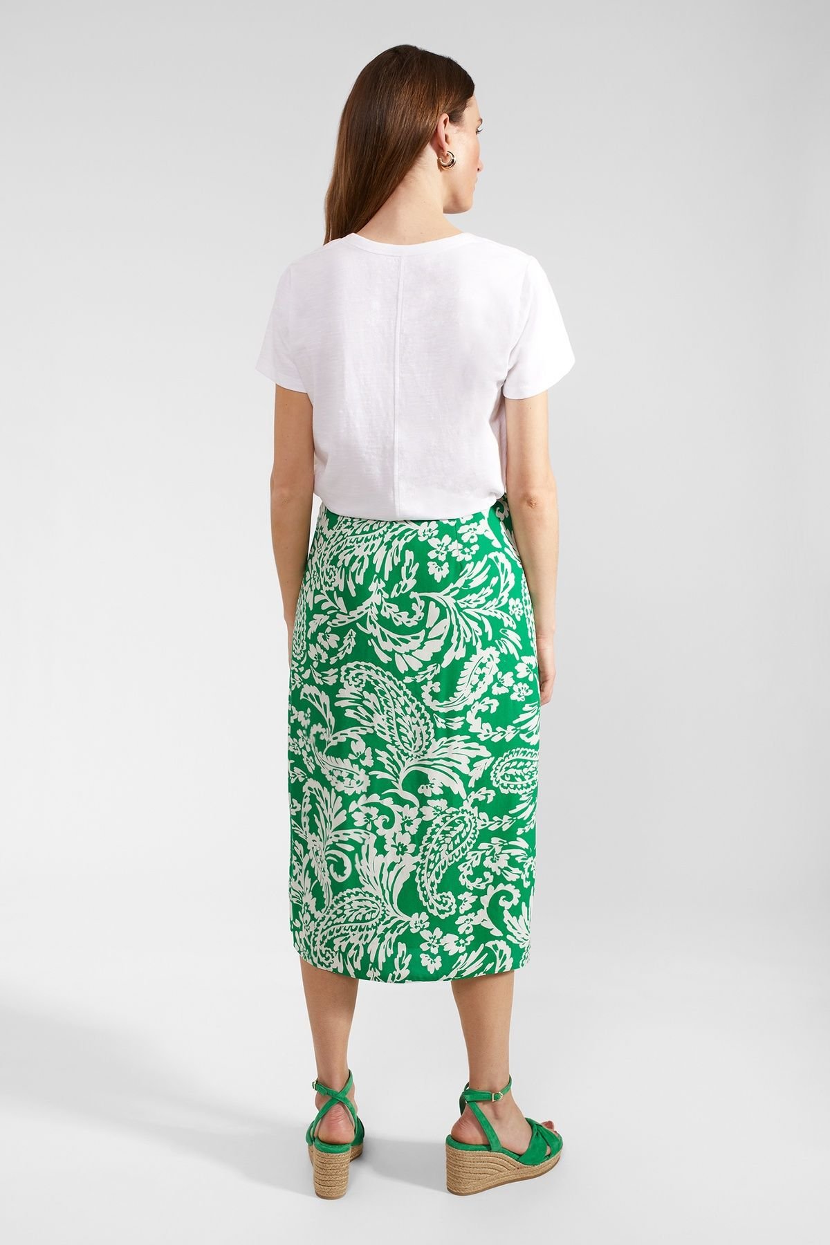 Hobbs London Hobbs London Women's Cassidy Skirt in Emerald - 4