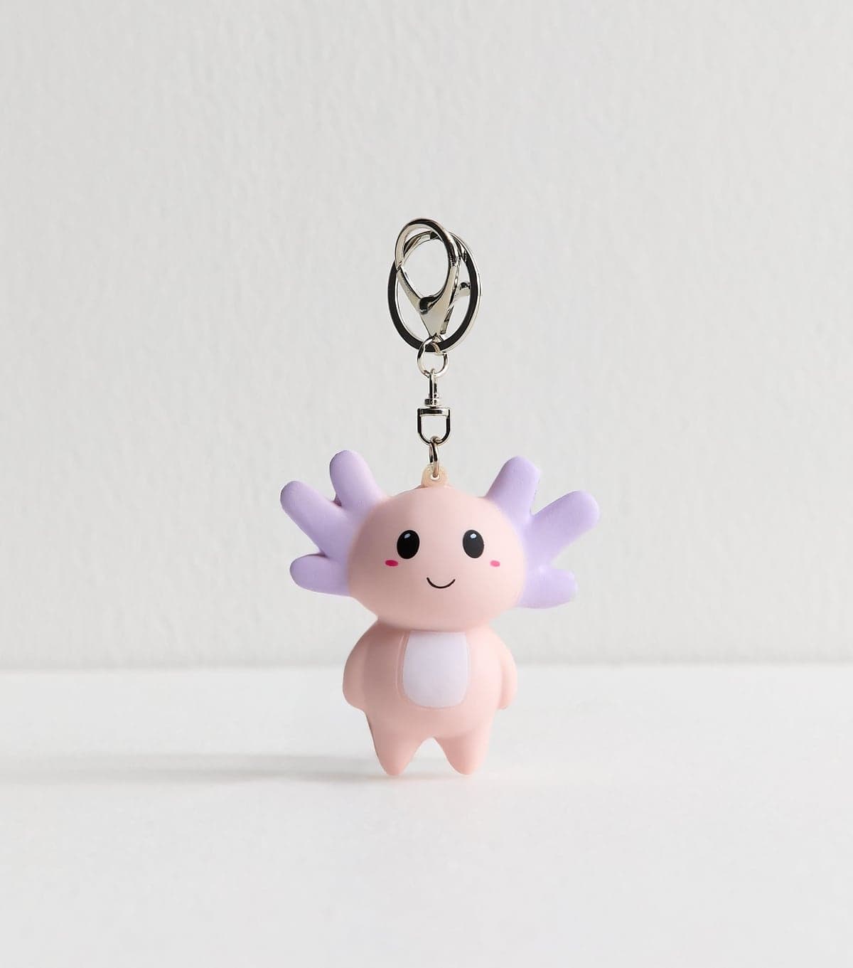 New Look Pink Axolotl Keyring New Look