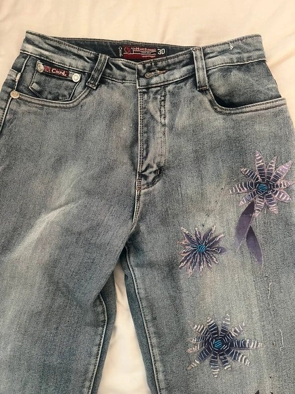 Denim Women’s embellished jeans - 1