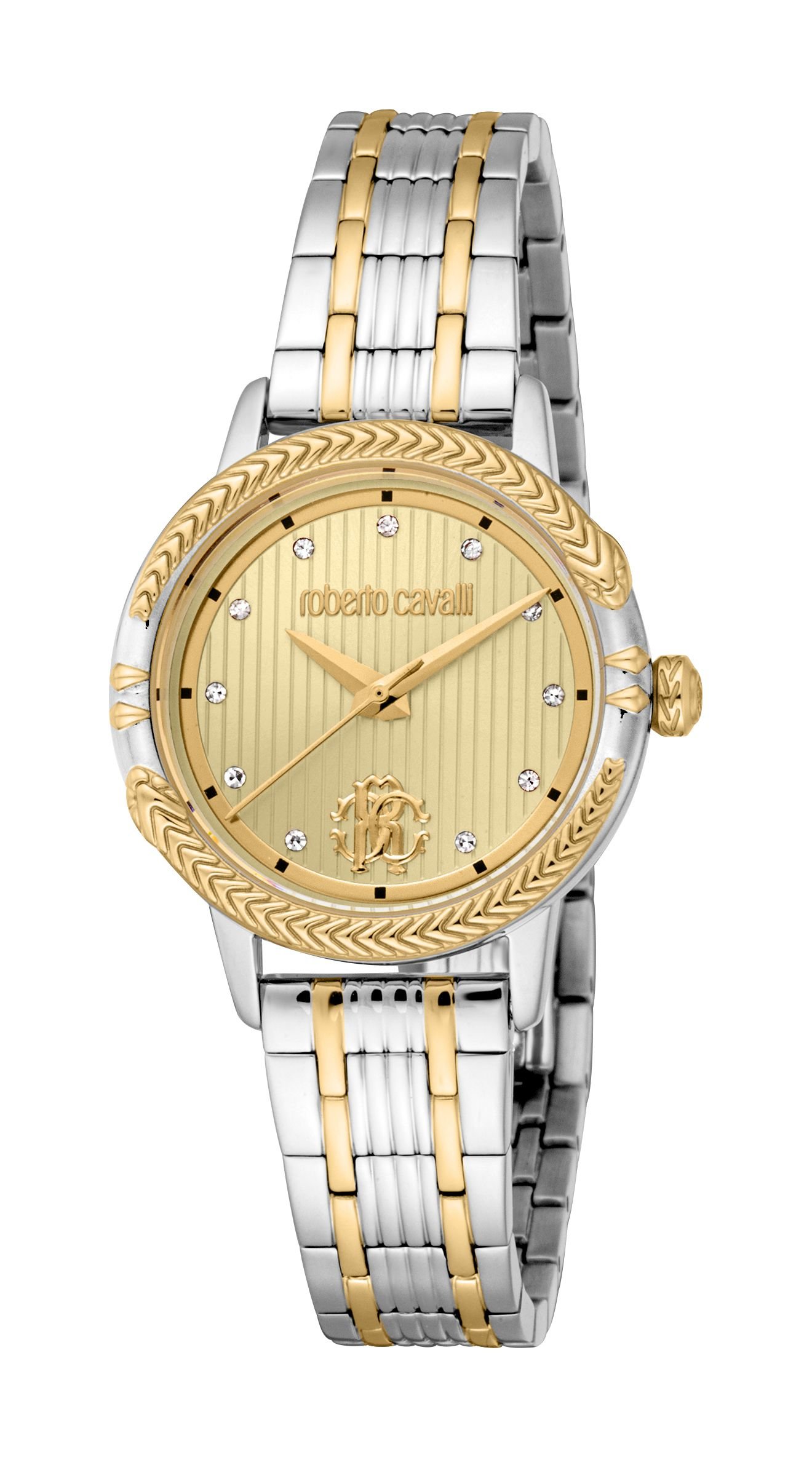 Roberto Cavalli Roberto Cavalli Women's Women Stainless Steel Two Tone Silver & Gold Color Watch - 2