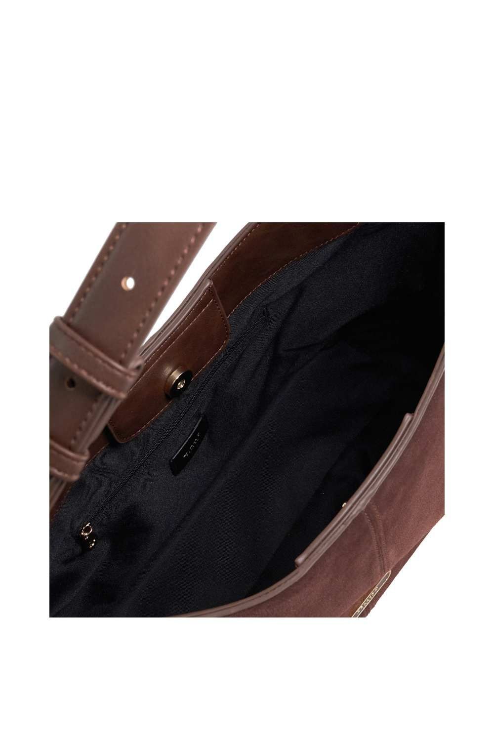 Dune London Dune London Women's 'Delightfully' Suede Shoulder Bag in Brown - 3