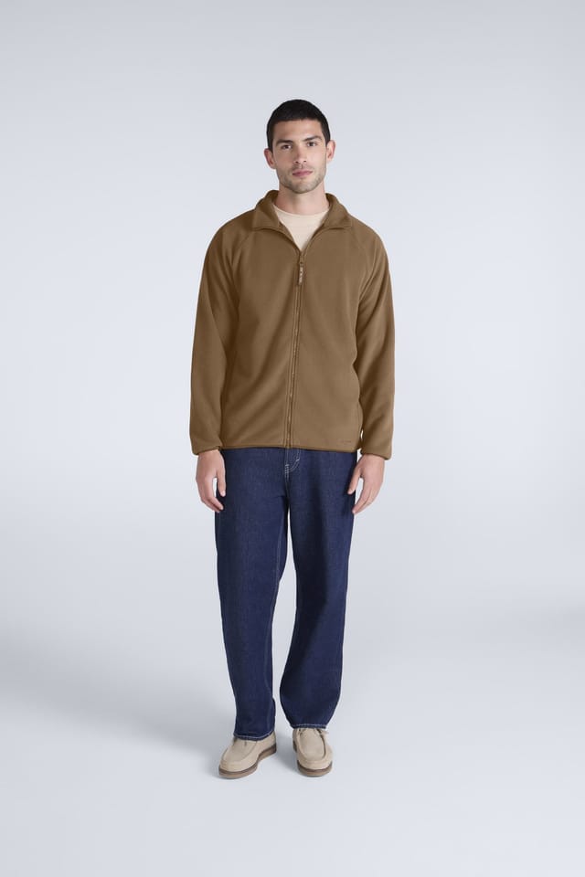 Animal Animal Men's 'Stockholm' Full Zip Breathable Soft Warm & Cosy Snug Fit Fleece in Mustard - 2