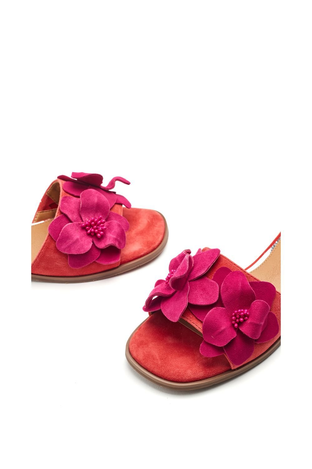 Moda In Pelle Moda In Pelle Women's 'Laleh' Suede Sandals in Red - 4