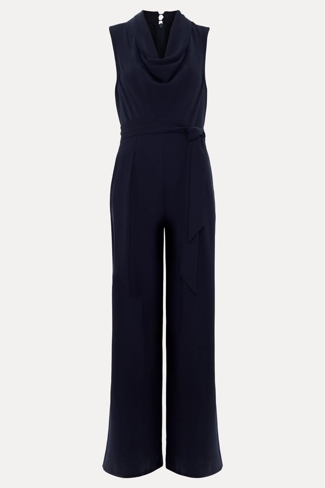 Phase Eight Phase Eight Women's Emry Cowl Neck Jumpsuit in Dark Navy - 2