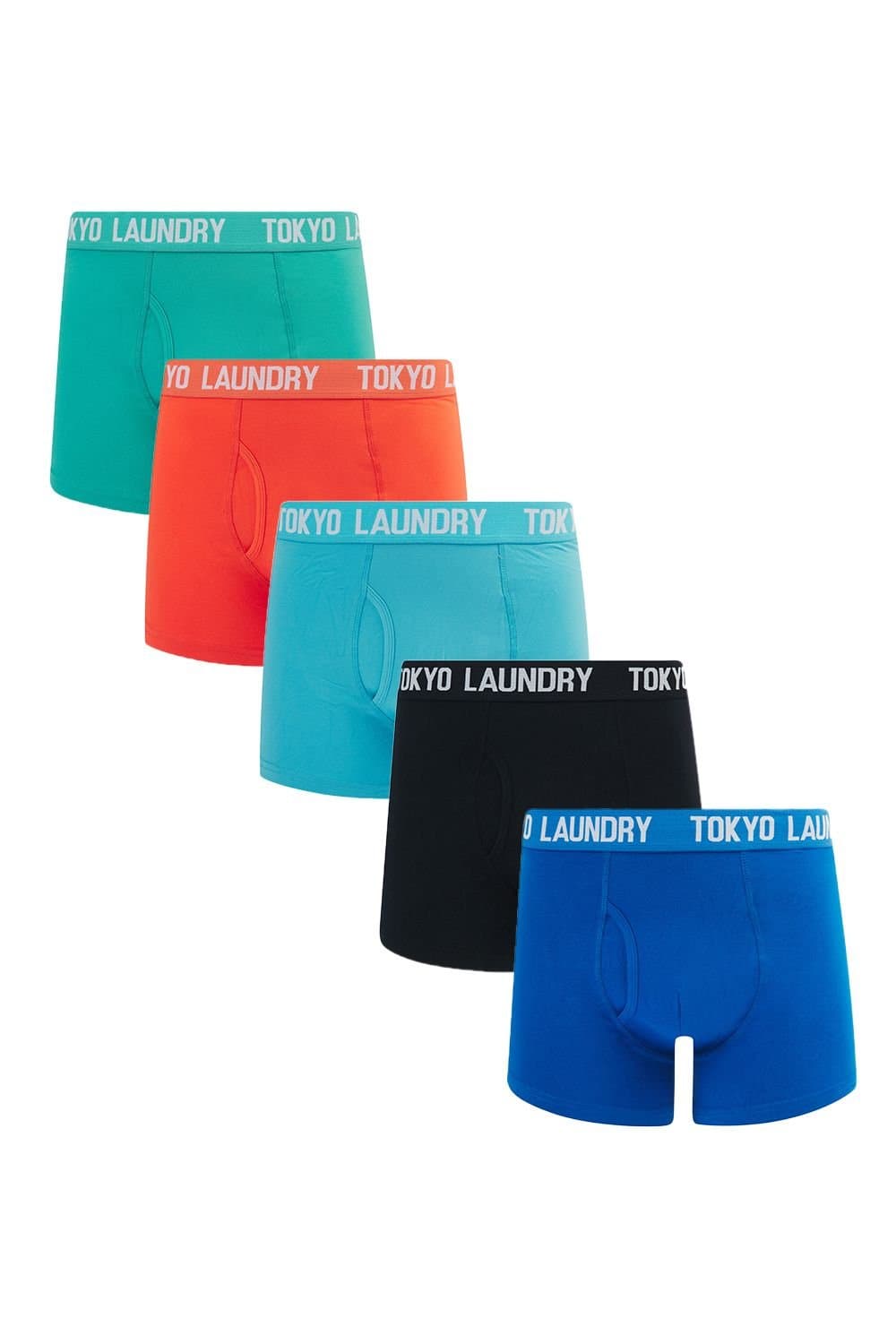 Tokyo Laundry Tokyo Laundry Men's 5-Pack Cotton Boxers in Navy