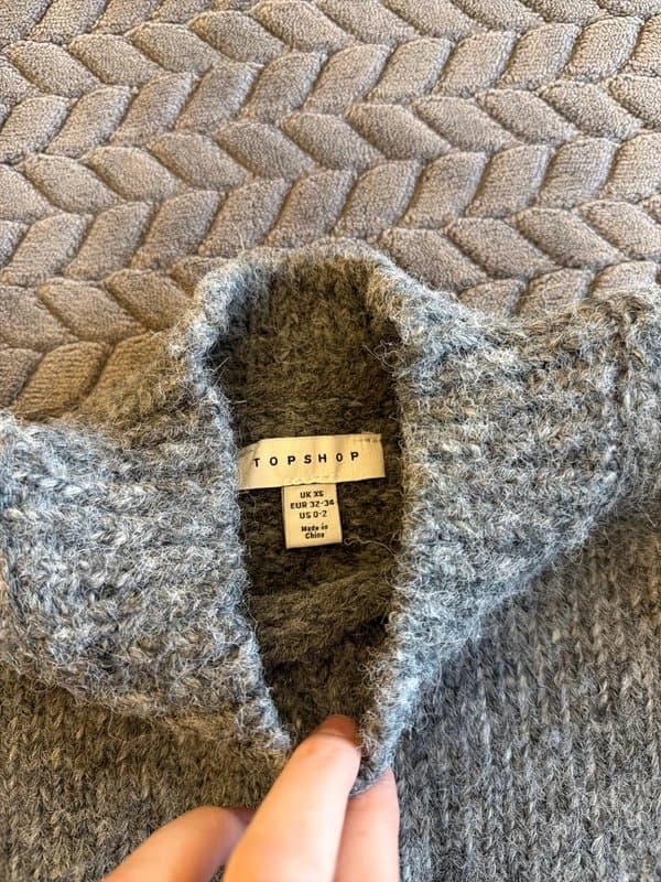 Topshop Topshop Knitted Jumper Grey