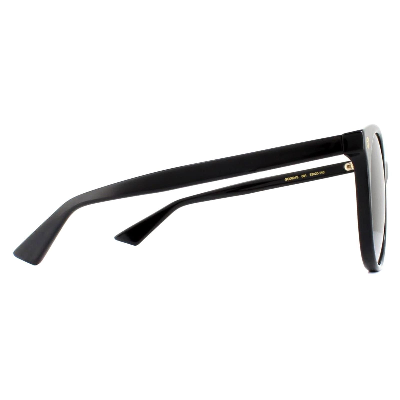 Gucci Gucci Women's Round Black Grey Gradient Sunglasses - 4
