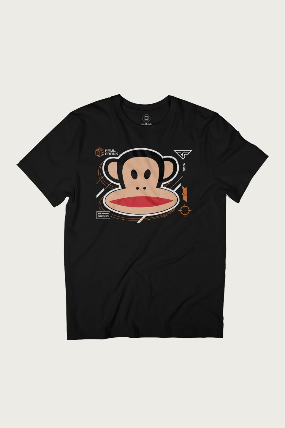Paul Frank Paul Frank Men's PF Gaming Julius The Monkey Retro 1995 T-Shirt in Black - 2